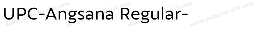 UPC-Angsana Regular字体转换